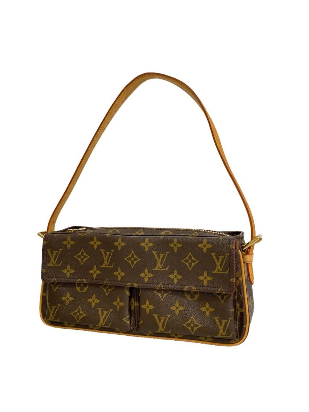 Louis Vuitton Shoulder Bag Monogram Viva-Cite MM Brown